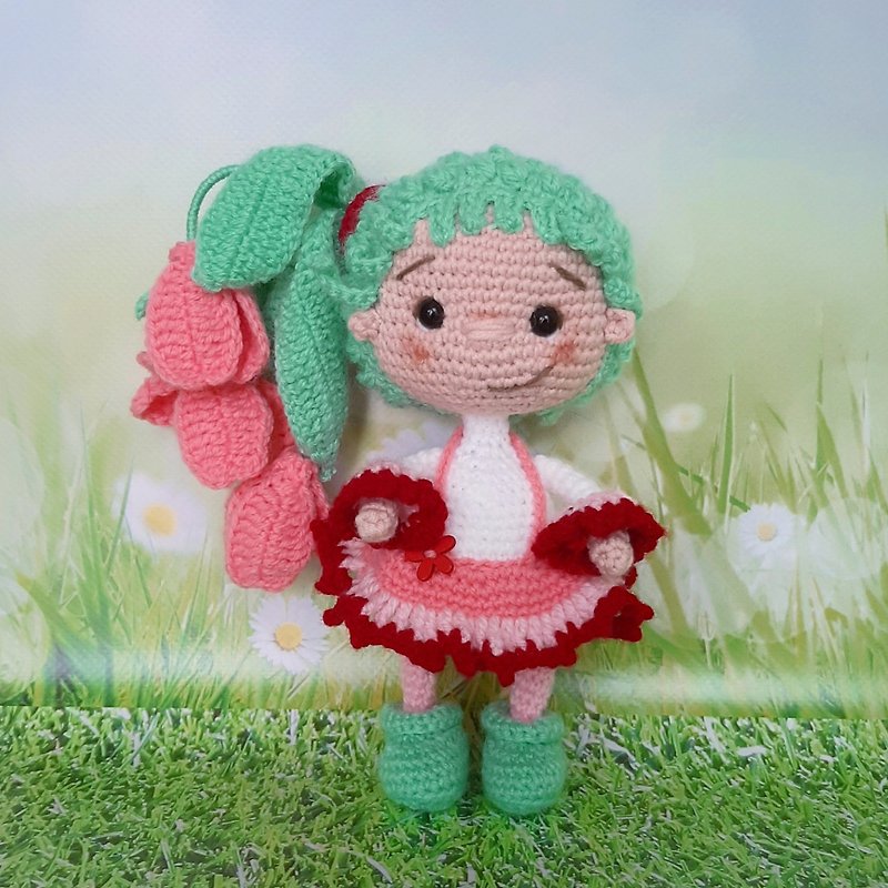 tulip doll, beautiful little doll, flower girl doll - 寶寶/兒童玩具/玩偶 - 其他材質 