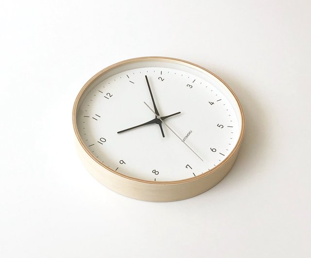 KATOMOKU plywood clock 12 natural (km-80N) wall clock made in