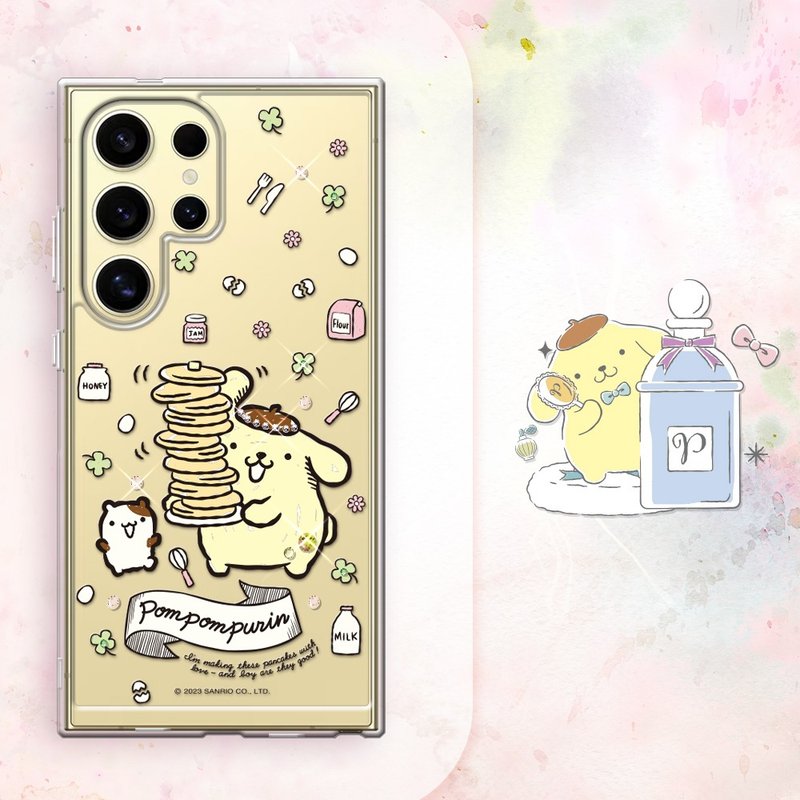 三麗鷗 Samsung Galaxy S系列防震雙料水晶彩鑽手機殼-鬆餅布丁狗 - 手機殼/手機套 - 其他材質 多色