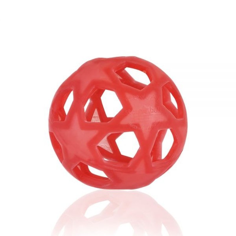 Zero-year-old baby health ball-natural berry red - ของเล่นเด็ก - ยาง 