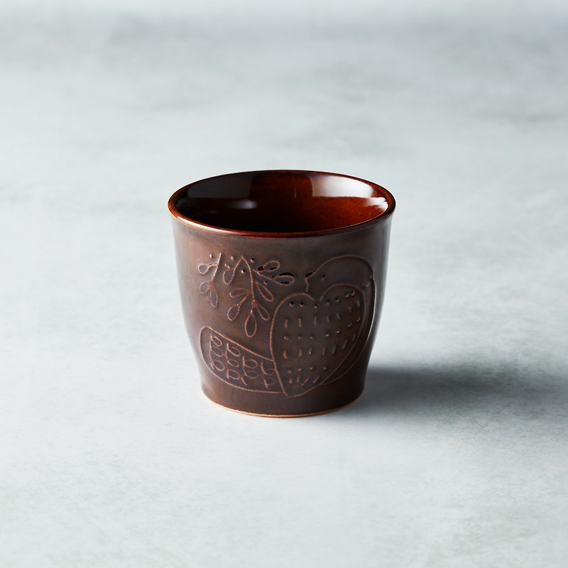 Ishimaru Hasami-yaki-Song of the Forest Pottery Cup-Tree Coffee - แก้ว - ดินเผา สีนำ้ตาล