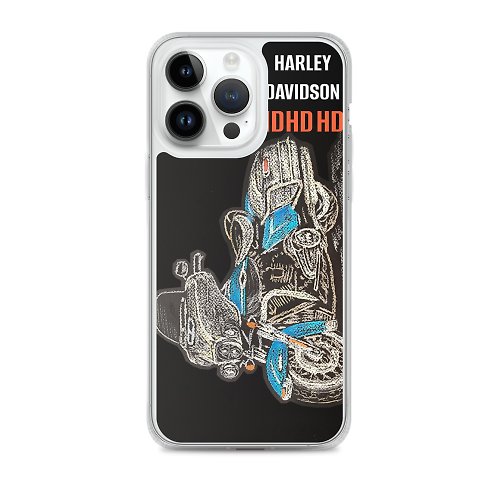 marina-fisher-art iPhone 透明保護殼原創藝術電話自行車堅固保護刮痕灰塵污垢