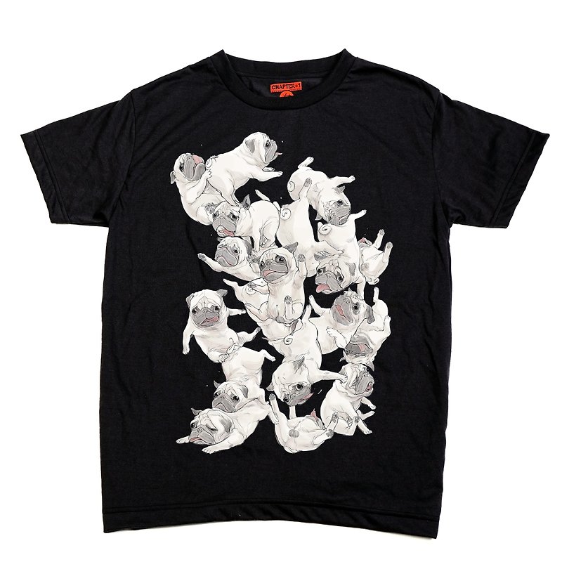 Pug family Chapter One T-shirt - Men's T-Shirts & Tops - Cotton & Hemp Black