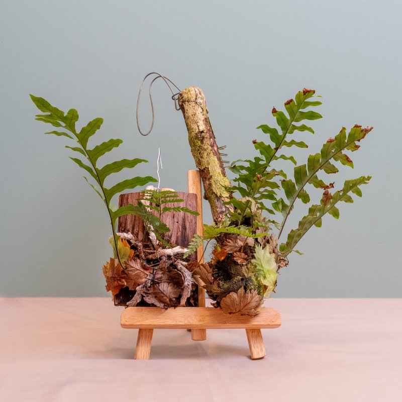 Atmosphere partner - oak fern log top board - Plants - Plants & Flowers Green