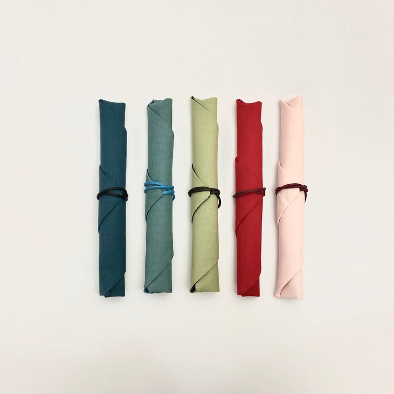 Hand-made eco-friendly chopsticks set and chopstick bag as a gift