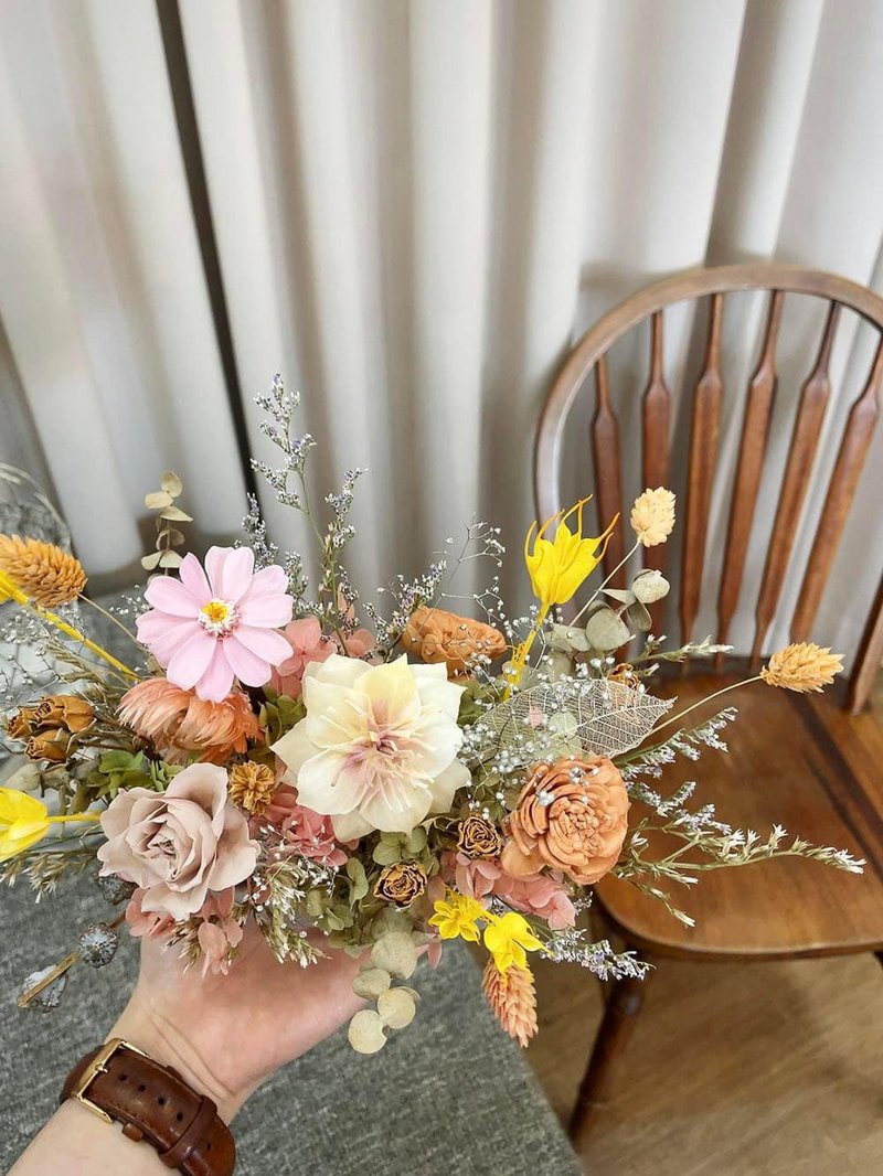 乾燥永生花桌花【春日部】花盆 開幕桌花 結婚 喬遷花盆 桌花 - 乾燥花/永生花 - 植物．花 
