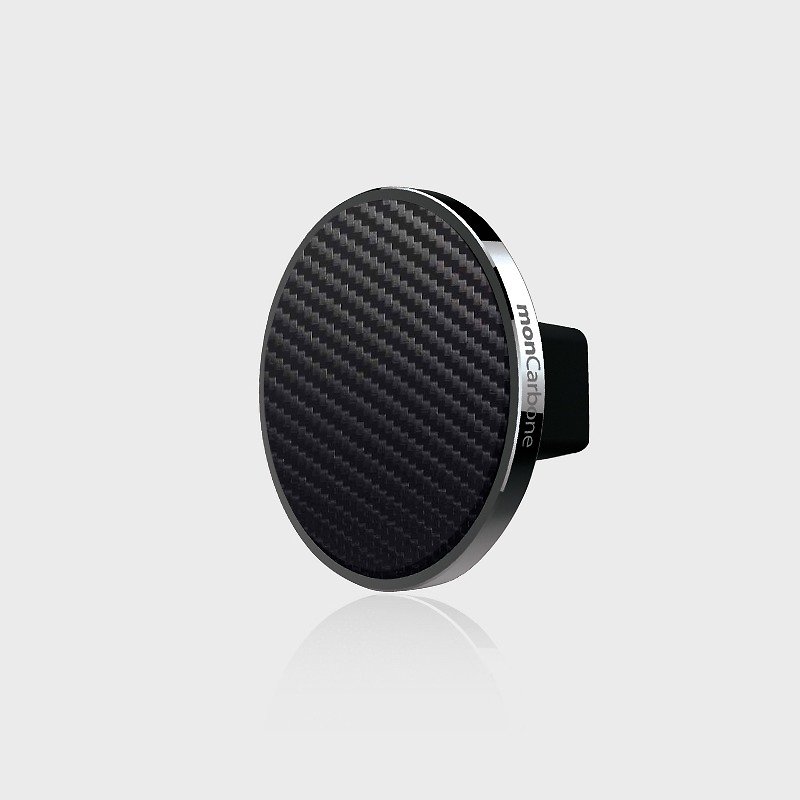 JustClick Carbon Fiber Magnetic Seat - Chrome Black Silver - อื่นๆ - โลหะ สีดำ