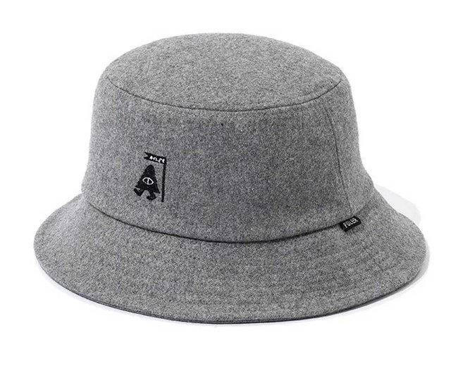 Grey store bucket hat