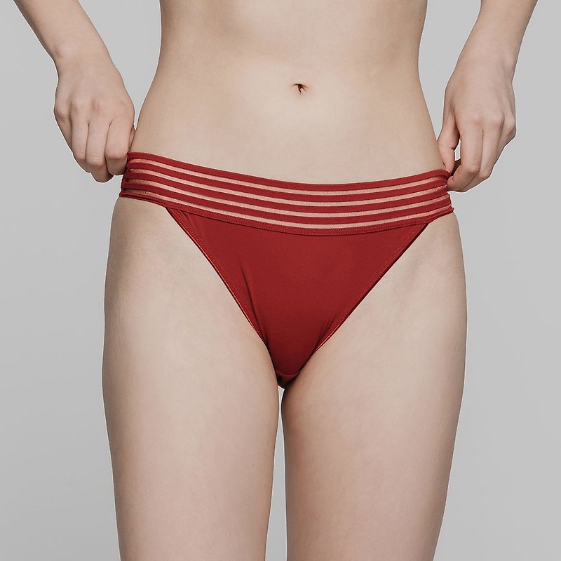 ornoir.co Zelda Panty | Maroon - Women's Underwear - Polyester Red