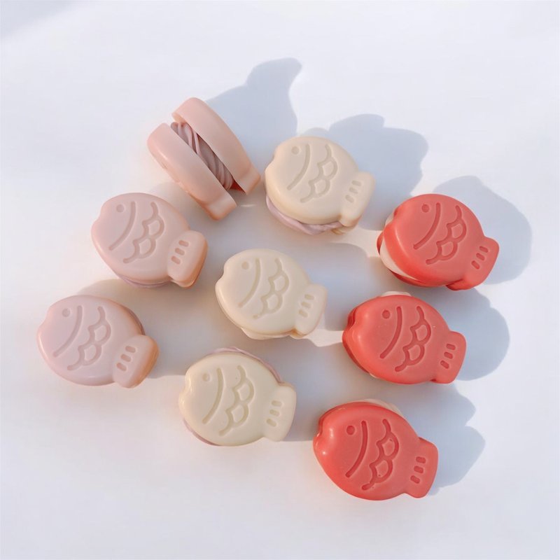 莓好時光—鯛魚燒皂禮盒—沐浴皂 生日禮物 情人節禮物 療癒小物 - 肥皂/手工皂 - 其他材質 粉紅色