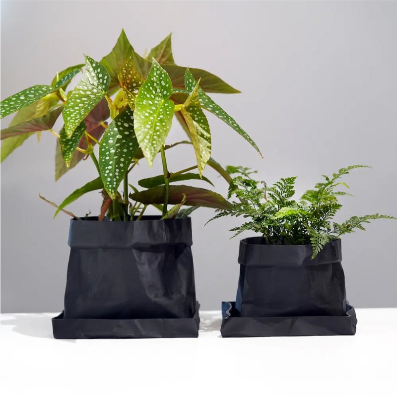 ONF 3D Print Planter - No. 1 BONSAI FOLDED EDGE - 植栽/盆栽 - 其他材質 黑色
