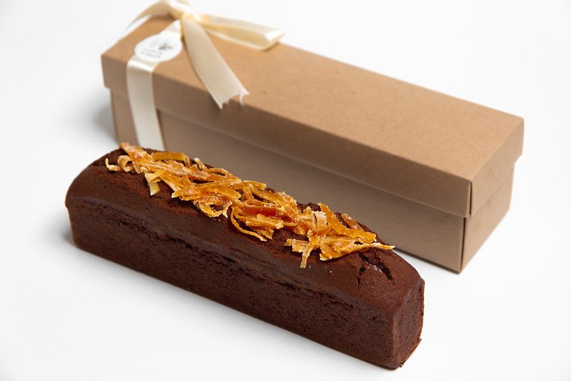 巧克力糖漬橙皮磅蛋糕 - 蛋糕/甜點 - 其他材質 咖啡色