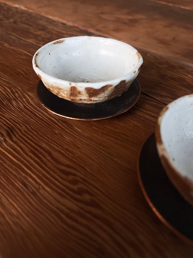 流白 茶杯 兩入 | 陶器皿 - 茶壺/茶杯/茶具 - 陶 白色