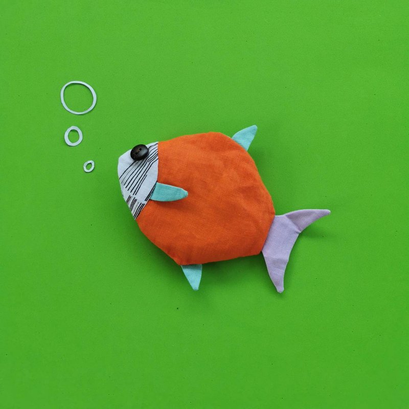 magFish 鎂粒子洗衣小魚 Orange and green - 洗衣精/衣物清潔 - 亞麻 橘色
