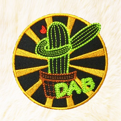 24PlanetsStudio Cactus DAB Iron on Patch Buy 3 Get 1 Free