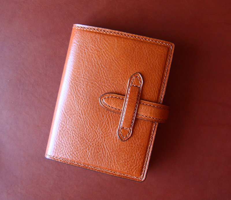 ::: Travel Italian vegetable tanned leather passport cover ✈ ::: - Passport Holders & Cases - Genuine Leather Brown