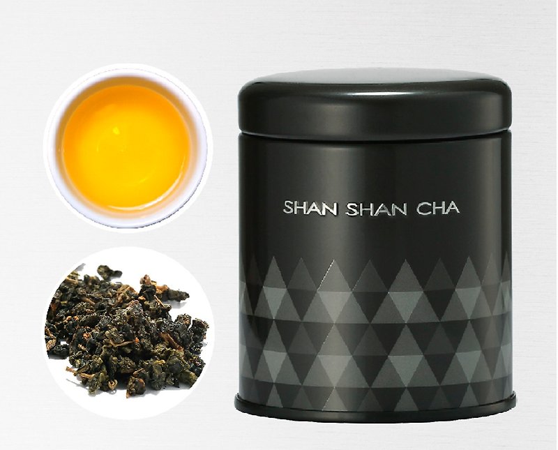 【シャンシャンライ茶】自然農法翡翠ウーロン茶（37.5g /缶） - お茶 - 寄せ植え・花 オレンジ