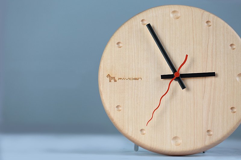 Nordic wind wall clock round (Maple) 20cm X 20cm - นาฬิกา - ไม้ 