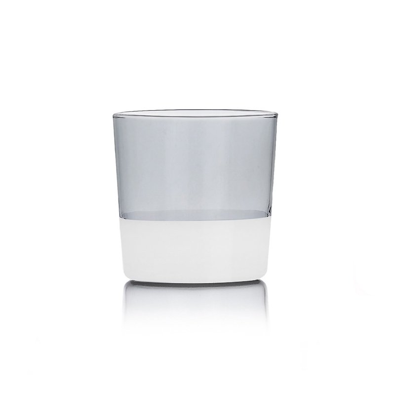 【Milan hand-blown glass】 Light colorful glass - smoked ash / transparent - Teapots & Teacups - Glass 