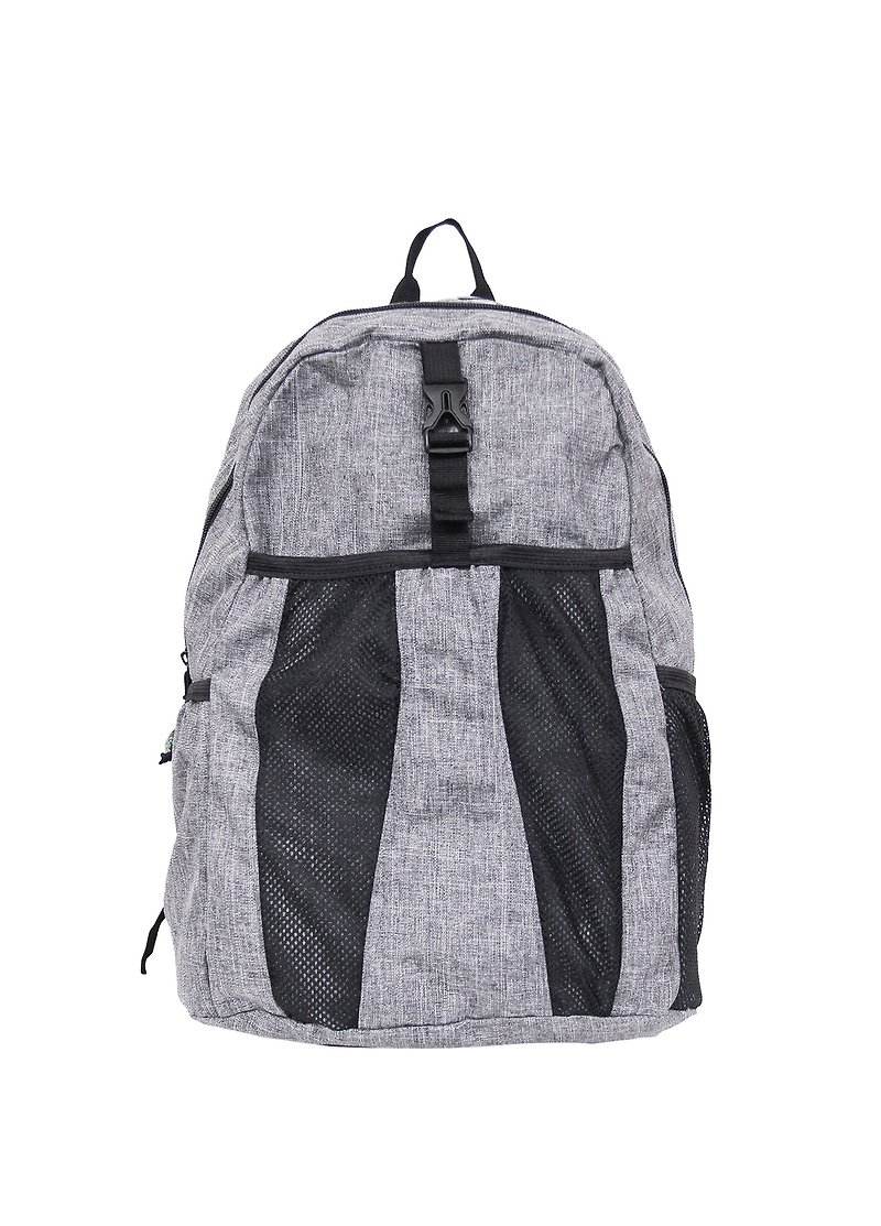 [US version] gravity-free storage backpack - check gray:: extremely light:: travel:: camping:: sports:: - กระเป๋าเป้สะพายหลัง - วัสดุอื่นๆ สีเทา
