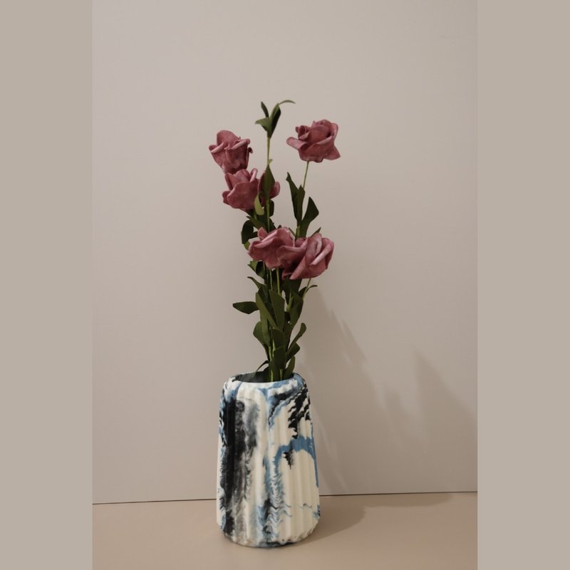 Shidong STONE [column vase] handmade flower arrangement flower vase decorative vase collection vase gift - เซรามิก - วัสดุอื่นๆ 