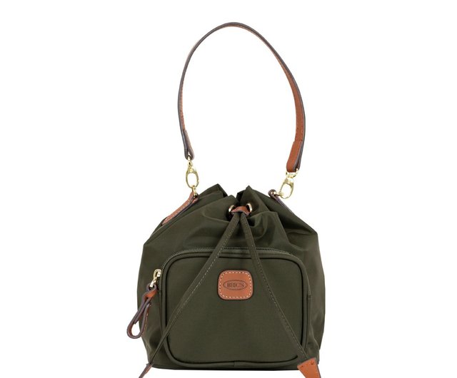 BRIC' S】X collection side back/hand bucket bag olive green