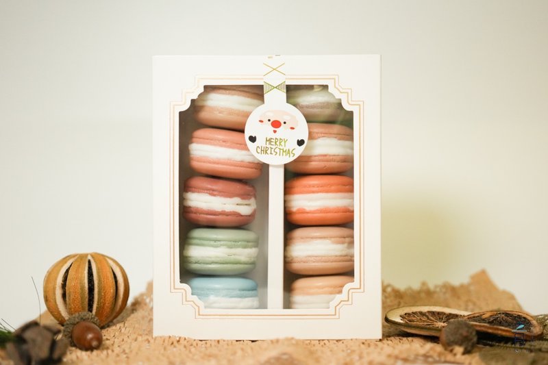 [Handmade] Macaron shaped hand soap 10 pieces gift box | Gifts | Soap | Christmas - สบู่ - วัสดุอื่นๆ 