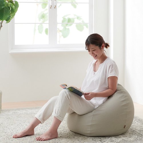 好禾有限公司 日本hanalolo 洋蔥式懶骨頭沙發椅(皮革款)-80L