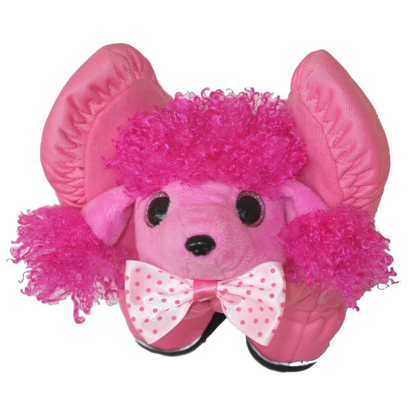 【Seasonal Gifts】Kids Playful 3M Thinsulate Antibiotic Mittens with Poodle Doll - ถุงมือ - เส้นใยสังเคราะห์ สึชมพู