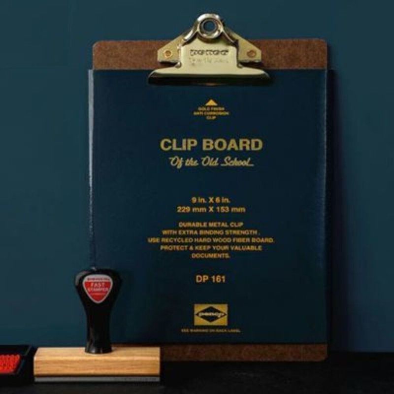 Hightide_board clip_A5_gold_DP161 - แฟ้ม - วัสดุอื่นๆ สีนำ้ตาล