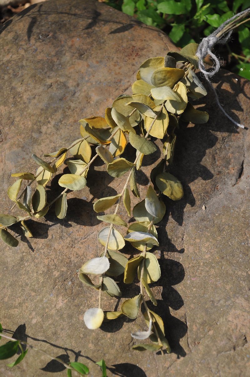 [Japanese Dyeing Flower Craft] Eucalyptus Leaf | Dyeing Flower Course - Plants & Floral Arrangement - Silk 