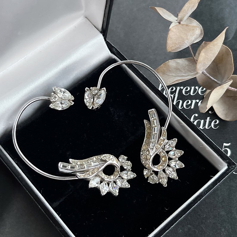 [Venice Carnival Earrings] Vintage American antique jewelry and old pieces of jewelry - ต่างหู - โลหะ 