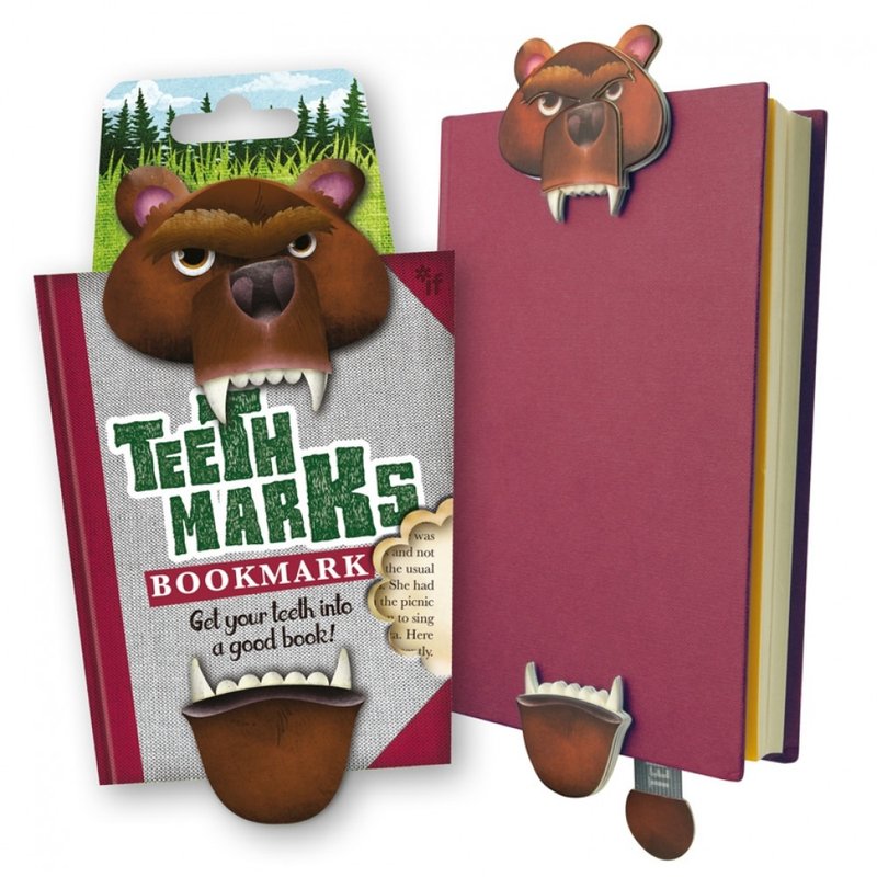 趣味動物牙齒書籤 限量文具 / 大咬一口! *英國進口 台灣出貨* - 書籤 - 其他材質 多色