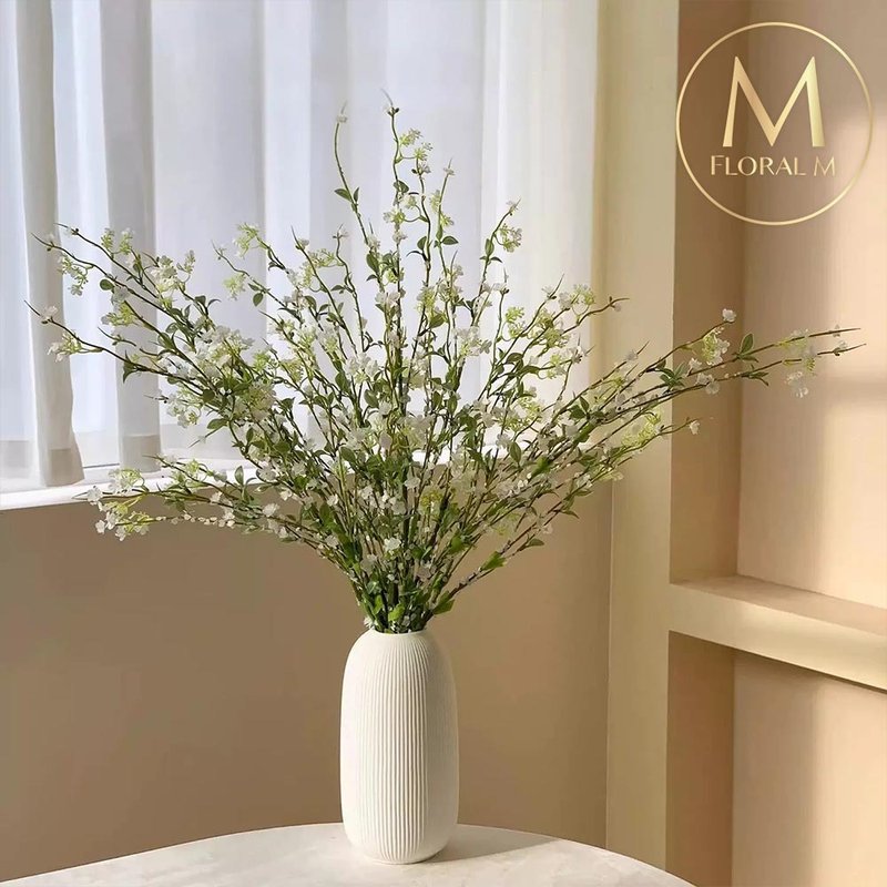 高級感家居雪柳仿真花禮 - 擺飾/家飾品 - 塑膠 金色