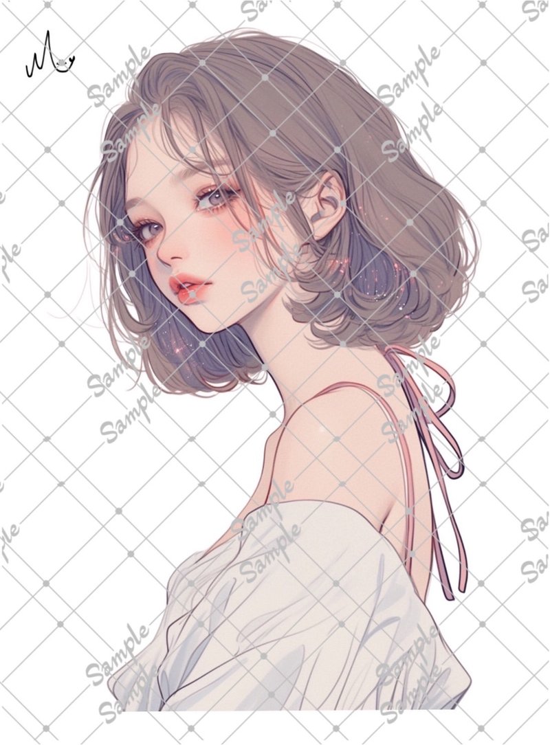 オリジナル人物ステッカー - 貼紙 - 紙 