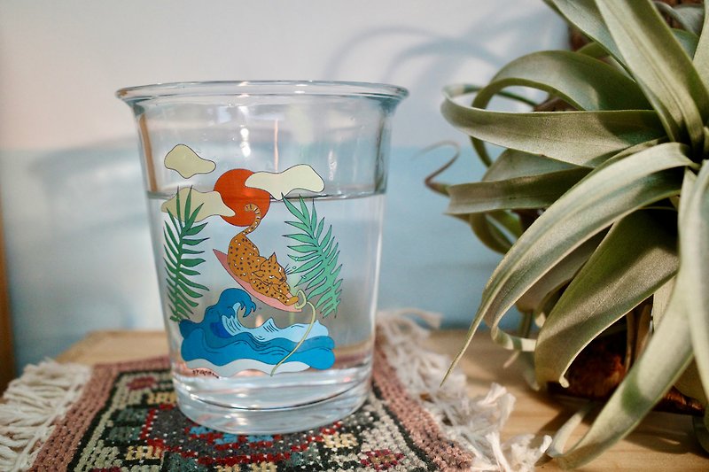 Ride the waves glass - Cups - Glass 