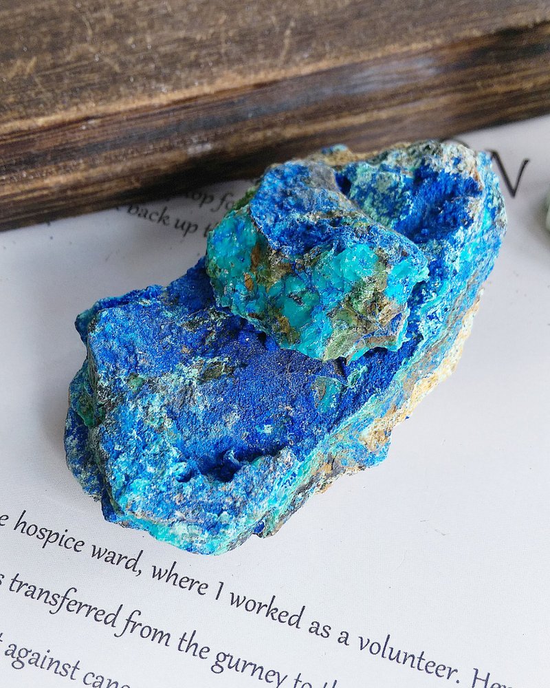 Azurite  安徽產地 藍銅礦 硅孔雀石 共生礦 天然礦石 原礦 - 擺飾/家飾品 - 其他材質 