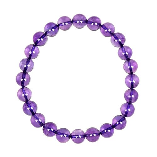正佳珠寶 Gemsrich Jewelry 【正佳珠寶】紫水晶 高品冰質濃紫 7.8-8.3mm 南非紫水晶手珠