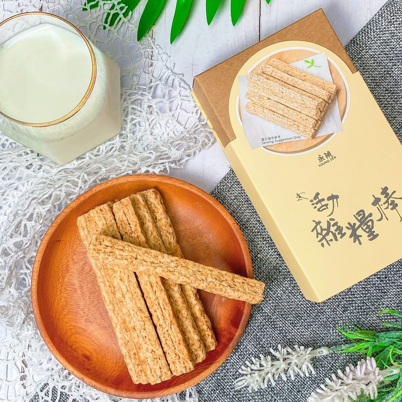 【永禎】活力雜糧棒-糙米牛奶 | 純素 獨立包裝 團購熱銷 - 零食/點心 - 其他材質 卡其色