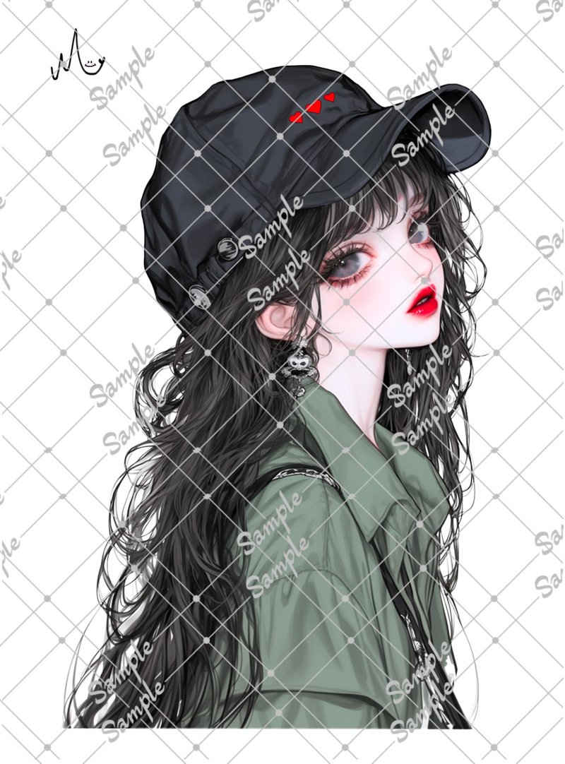 オリジナル人物ステッカー - 貼紙 - 紙 