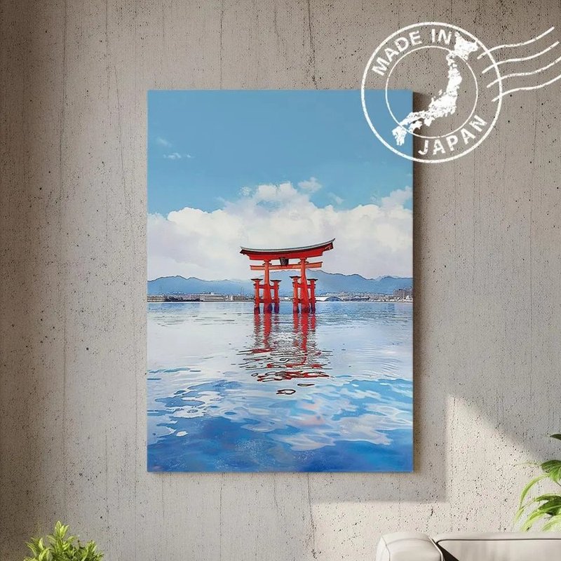 Japan Canvas Print – Itsukushima Shrine, Hiroshima | Japanese Scenery | Wall Art - Wall Décor - Cotton & Hemp 