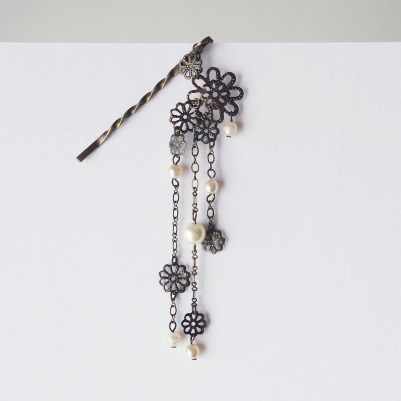 ヘアピン　どの日の影と - 髮夾/髮圈 - 其他金屬 白色