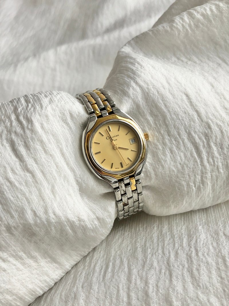 【 日本直送　名牌中古包 】Christian Dior 迪奧 手錶 不鏽鋼 - 女錶 - 不鏽鋼 銀色