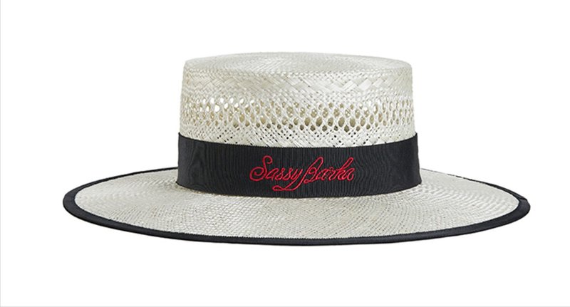 【Gatsby】Outdoor travel flat top/straw/sun hat - Hats & Caps - Other Materials White