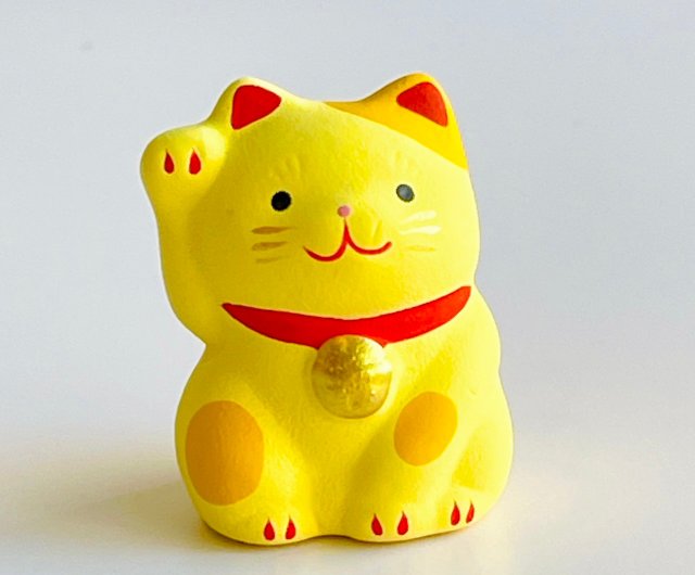 みなと送料無料ゾーン】瀬戸焼 万来招福五色招き猫 - ショップ