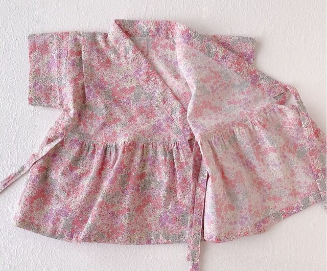 ハル　ピンク　大きなフリルの小花柄セット　ハンドメイド ハル様専用 ピンク 大きなフリルの小花柄セット ハンドメイド