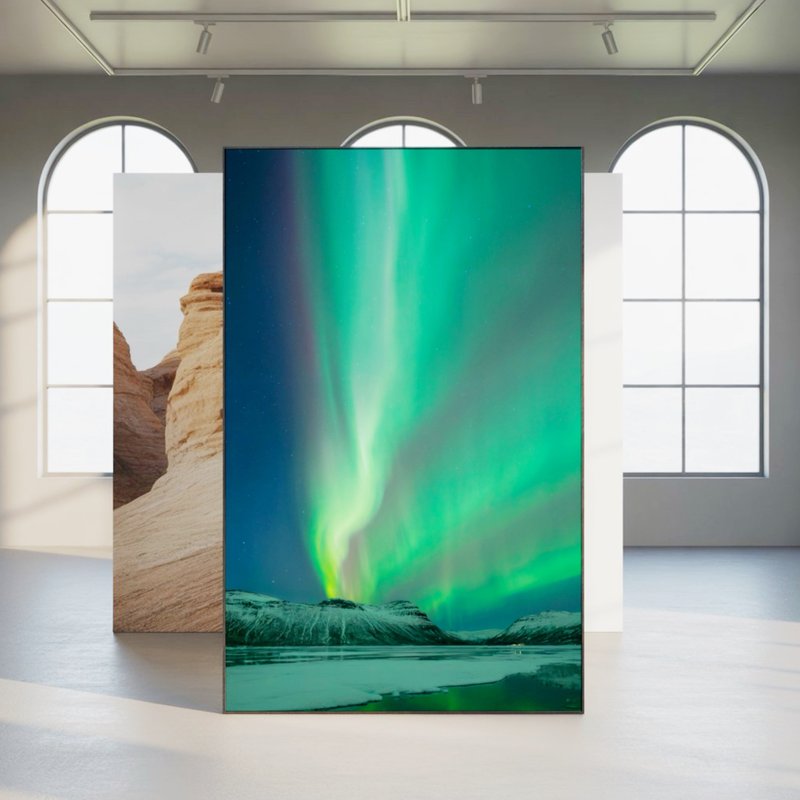 絕美極光風景 攝影 數位藝術 大圖輸出 無框畫 藝廊展覽 印刷品 - 其他數位商品 - 其他材質 