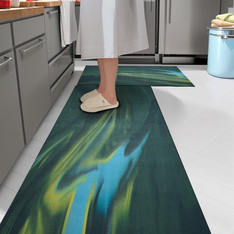 │Sun Bamboo Door│Long Time Series-Kitchen Floor Mat - พรมปูพื้น - วัสดุอื่นๆ สีเขียว