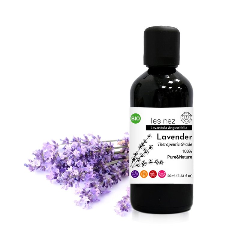 【Les nez 香鼻子】天然單方真正薰衣草純精油 100ML - 香氛/精油/擴香 - 精油 黑色