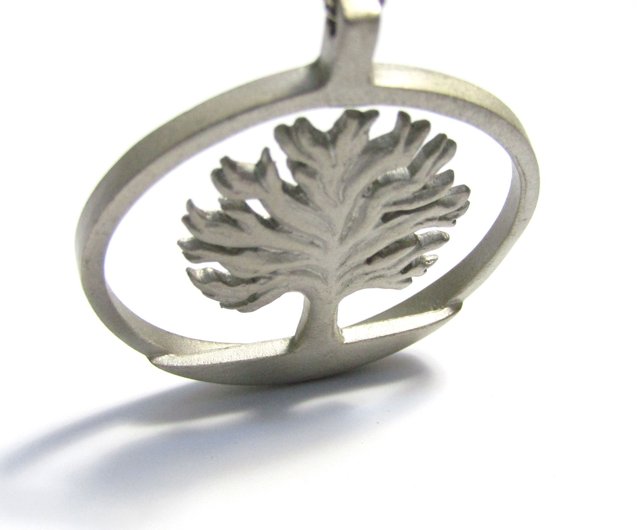 80s SELANGOR PEWTER Vintage tree design necklace - ショップ 80s SELANGOR PEWTER Vintage tree design necklace - ショップ